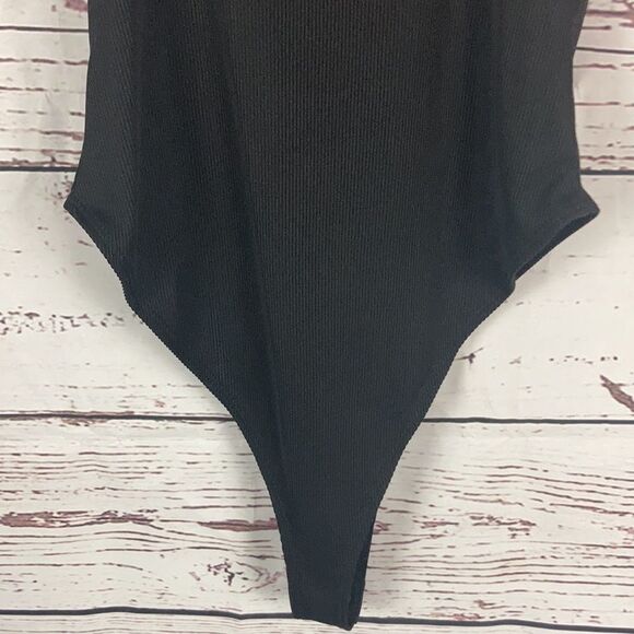 Forever 21 Black Spaghetti Strap Cut Out Body Suit - Picture 7 of 8